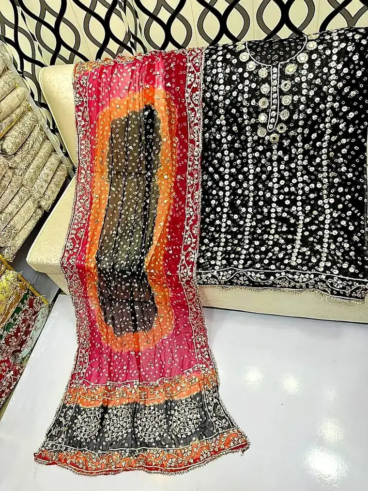 Traditional Gota Chunri Chiffon Set