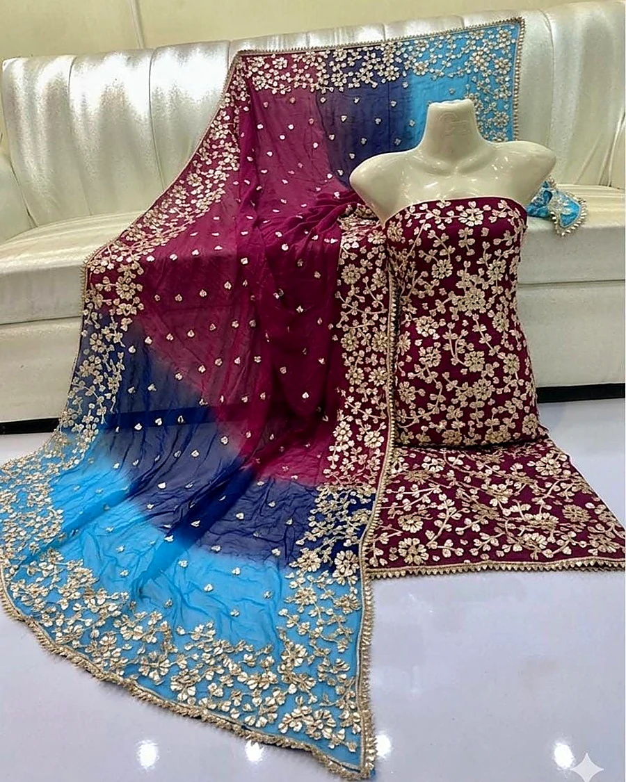Fully Embellished Gota Suit